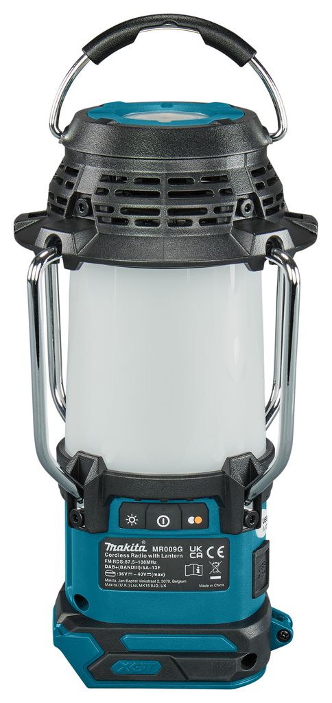 Makita MR009GZ 40 V Max Camping lamp met radio en Bluetooth